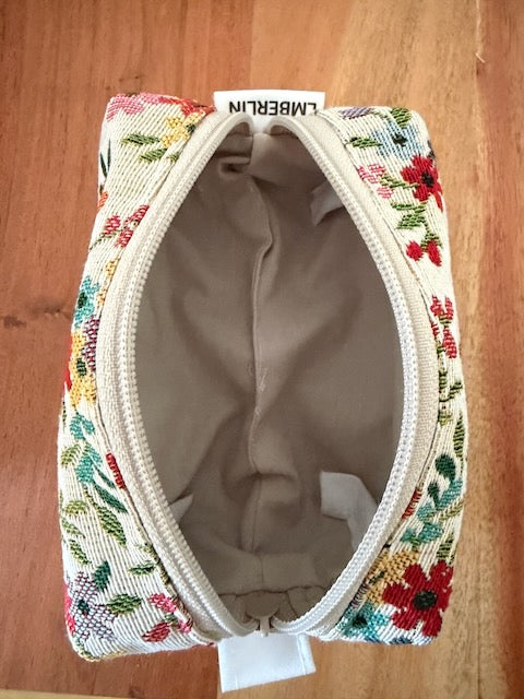 Kosmetiktasche Blümchen