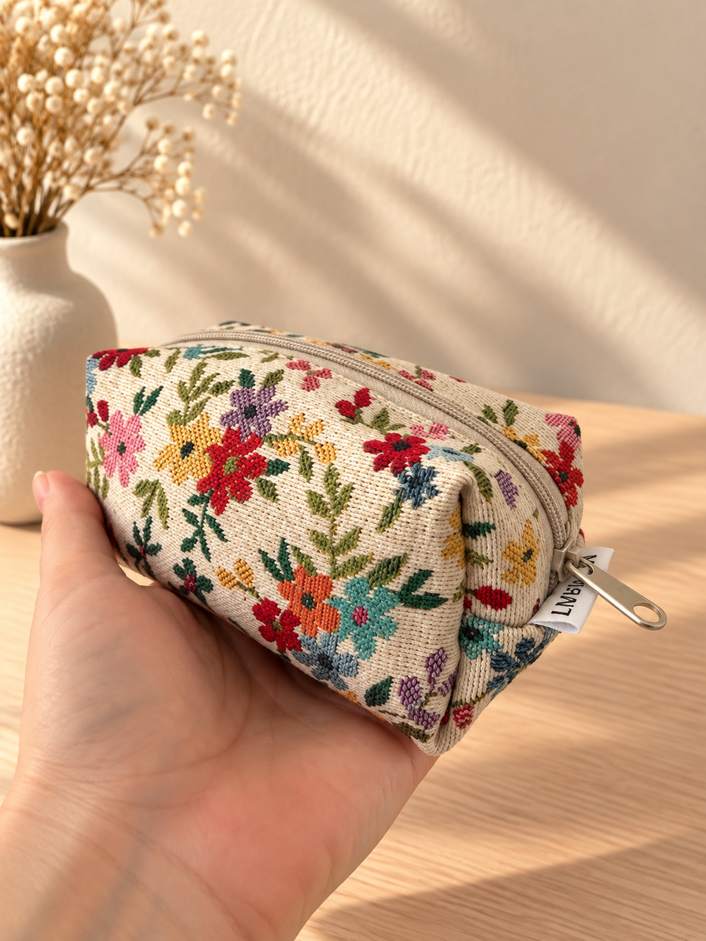 Kosmetiktasche Blümchen