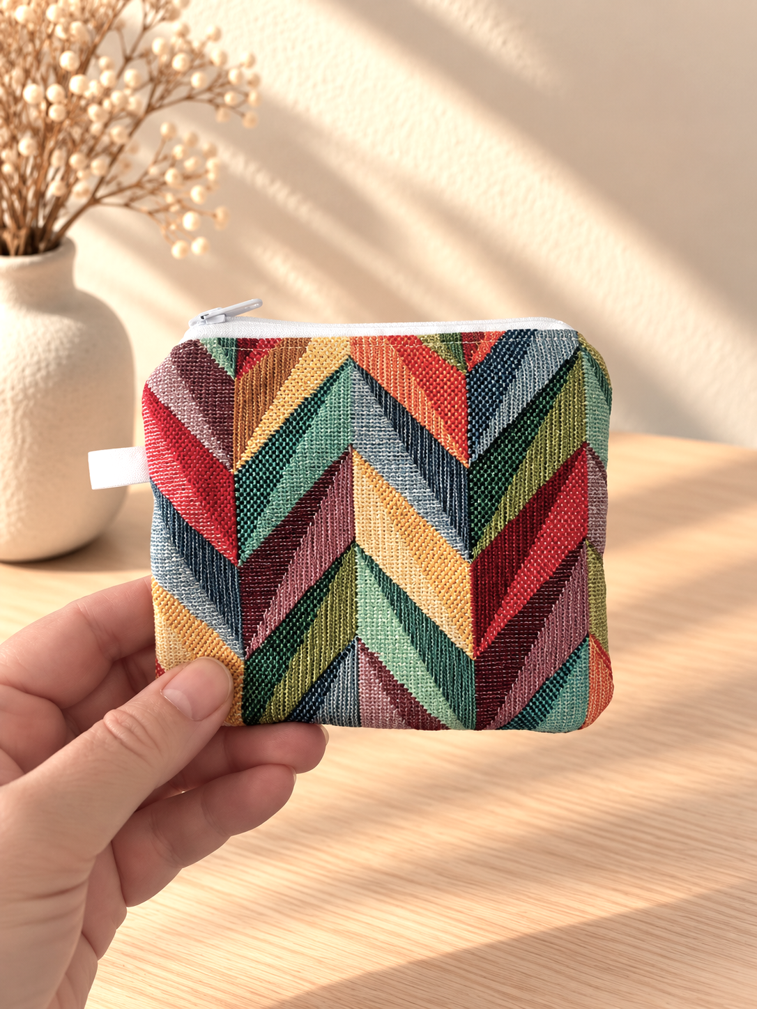 Minitasche Buntes Zickzack
