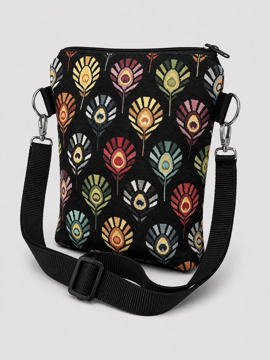 Stofftasche Pfauenfeder