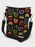 Stofftasche Rainbow Schwarz