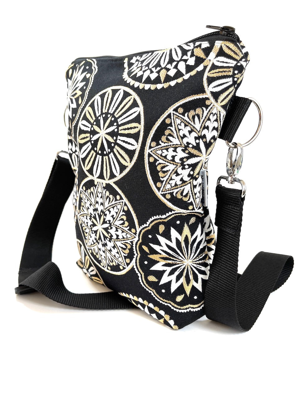 Stofftasche Mandala Schwarz