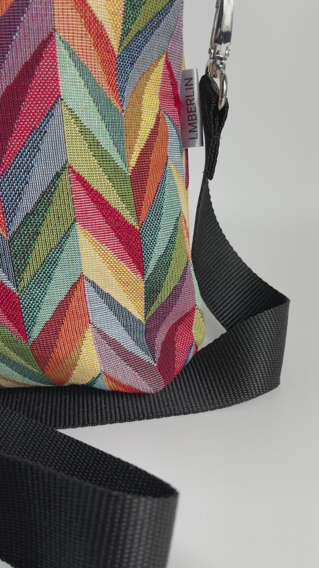 Stofftasche Buntes Zickzack