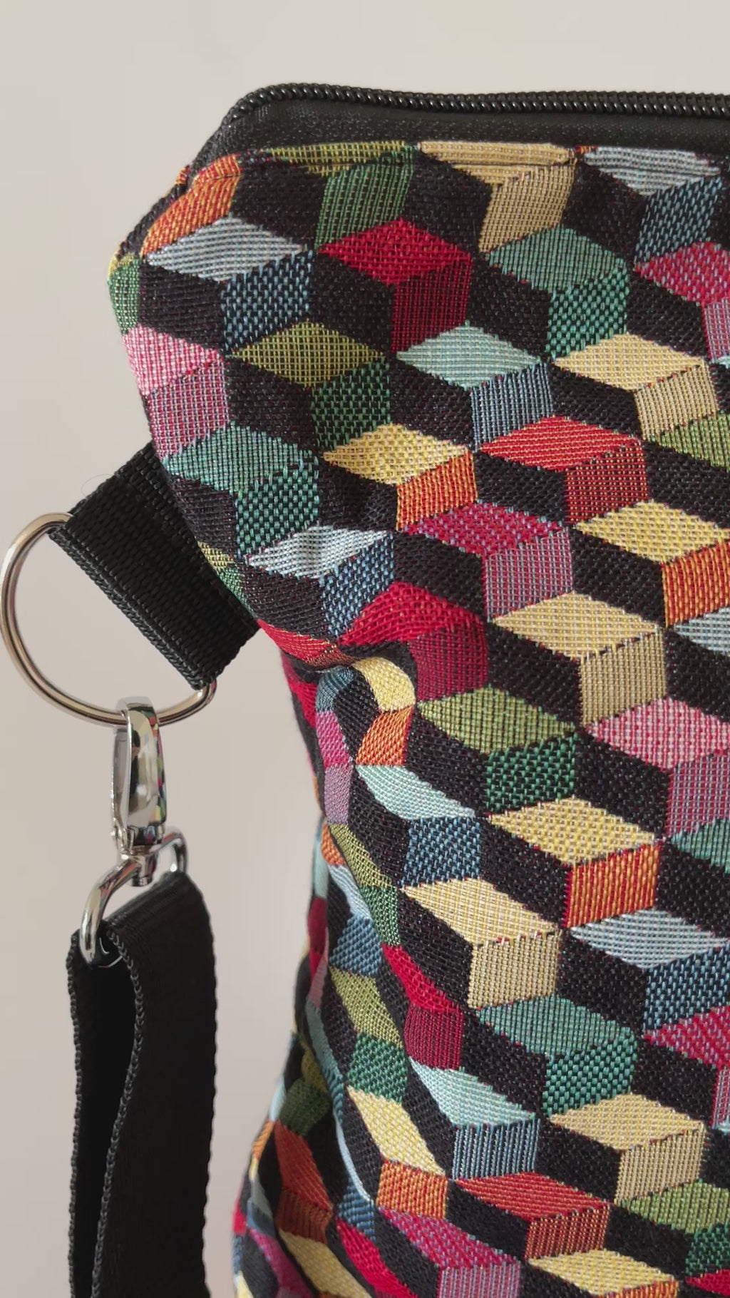 Stofftasche 3D Cube