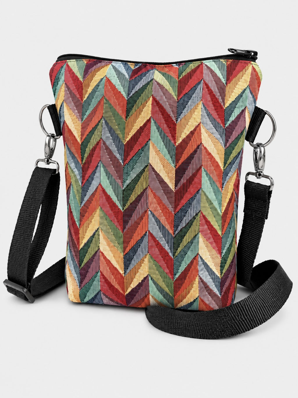 Stofftasche Buntes Zickzack